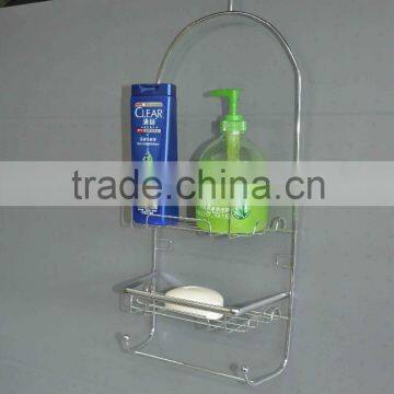 Fashion Bathroom Chrome Finish Metal Wire Corner Hanging Shower caddy