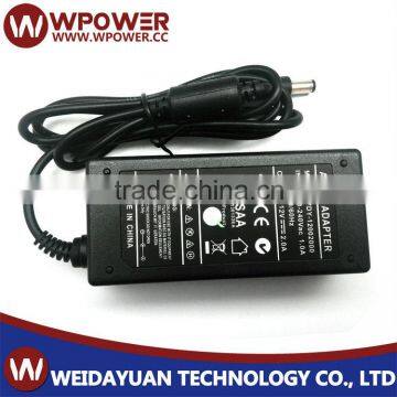 ac/dc adaptor 12v 2a 24w adapter 24W with UL CUL GS KC CE CB PSE SAA ROHS