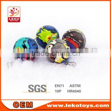 Small size 4CM full color printing pu keychain ball