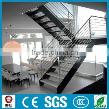 Decorative Residential Steel Wood Straight Staircase photo-2