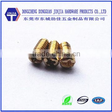 phillips/slotted combo brass small size electrical screws