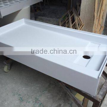 high base custom shower tray solid surface