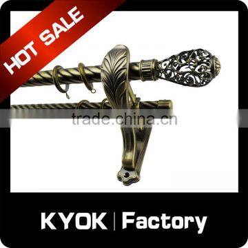 KYOK high quality iron curtain finials,classic design curtain finials ,fancy curtain finials wholesale