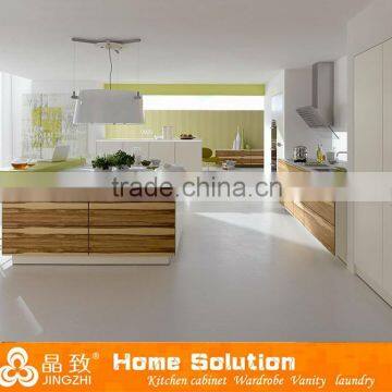 hot sale kitchen furniture with wood shelves for kitchen customized kitchen cabinet