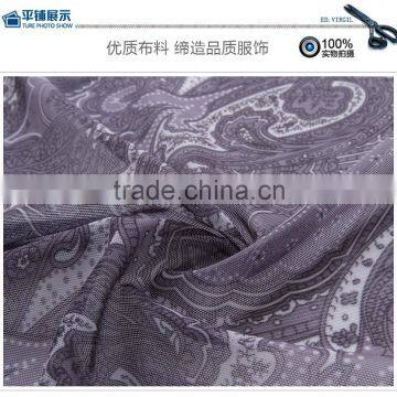 Grey Cashew Nuts Flower Mesh Spandex Nylon N7020 60gsm Elastic Printing Fabric OEKO 100 photo-6