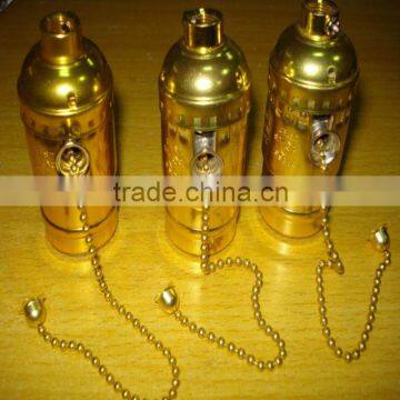 15/ E26 pull chain switch lamp holder (screw shell for wires)