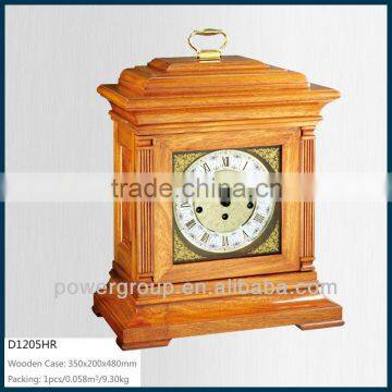 Solid wood desk clock for room decoration White&Golden clock face Good quality PW1205HR