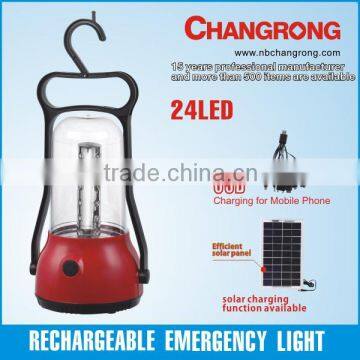 led light source portable solar camping lamp power system