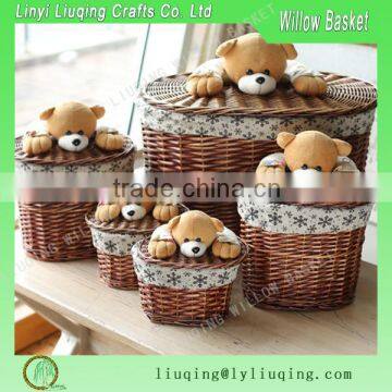 Christmas wicker baby gift baskets