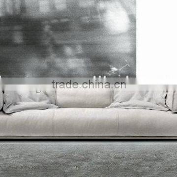 Italian leather leisure sofa (D-60-2)