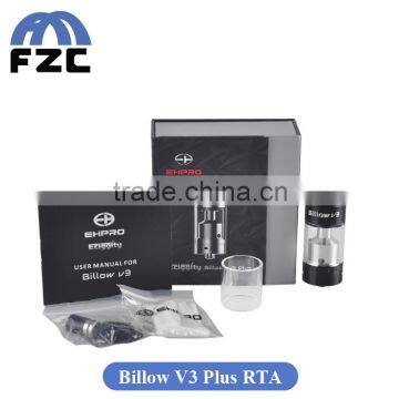 In Stock!!! Huge Vapor 5.4ml Capacity RTA Tank Atomizer Top Filling Authentic Ehpro Billow V3 Plus Fit Wismec RX200S