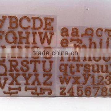 Eco-friendly Non-toxic Alphabet Canvas Fabric Stickers for Promotion Gift photo-3