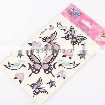 Butterfly design temporary bady art tattoo stickers