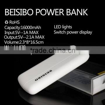 wholesale 16000mAh portable charger powerbank business power banks for phones