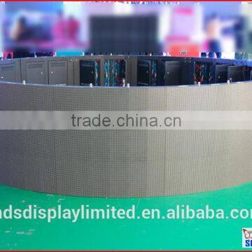 P10 Led Display Curve, Indoor Usage and Video and Picture Display Function Advertising Led Screen photo-3