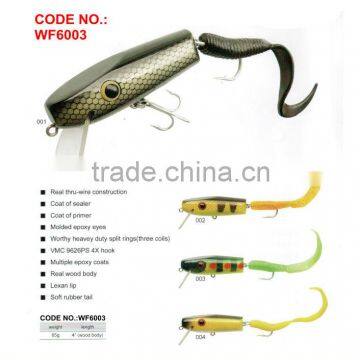9+ Years Wholesaler & OEM Manufacturer ,Hirun High Quality Fishing Tackl , Real Wood Body Hard Lure WF6003