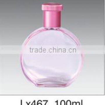 pink square perfume glass bottle 100ml