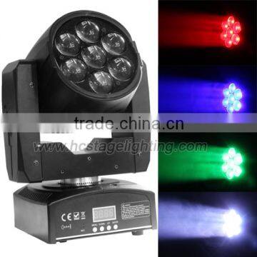 7x12w zoom moving head beam mini stage light