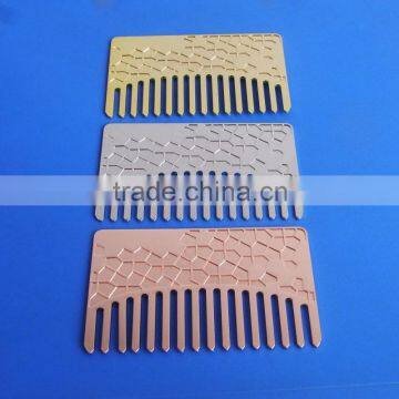 2016 New rose gold credit card copper comb