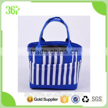 Drawstring cooler bag cheap handle lunch bag wtih side pocket