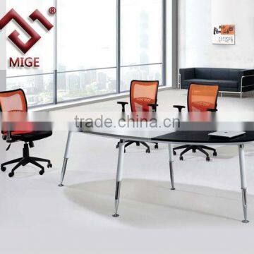 ellipse meeting table ,Melamine topdesk