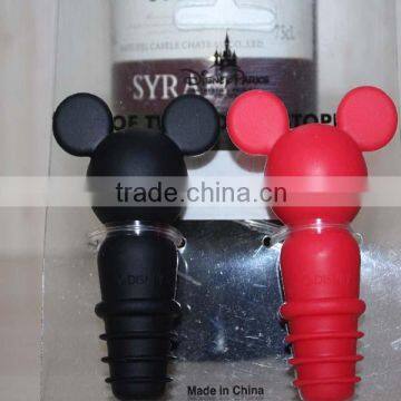 silicone wine bottle stopper,cute bottle stopper for party,fancy bottle stopper for bars,bottle plug