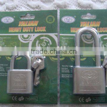 Nickel plated big round Leaf blade padlock