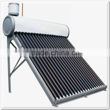 Nonpressuirzed Galvanized steel solar water heater with assistant tank auto feeding with vacuum glas tube