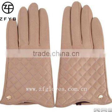 Fashion elegant warm goat skin lady's winter glove