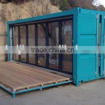 20ft container house with glass window