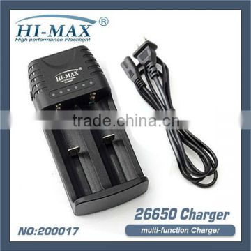 diving flashlight charger 18650/26650 li-ion batteries chargers