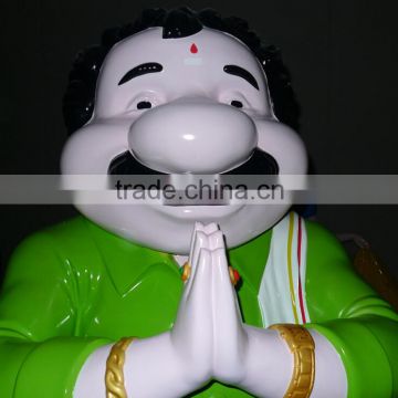 Fiberglass Welcome Sculpture Fiberglass India Chef