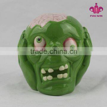 Skull design ceramic money bank