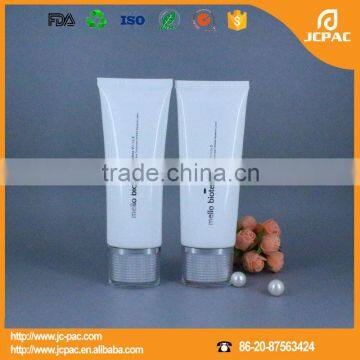 75ml oval plastic cosmetic tube, you tube for whitening lotion with acrylic cap