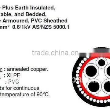 4 +1 core cable with SWA