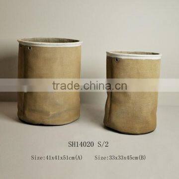 large Competitive price cement flower pots for decor