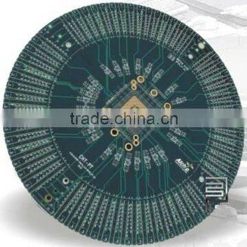 Ni-Au PCB 2.4MM thickness 7OZ finished copper size 6-Layer