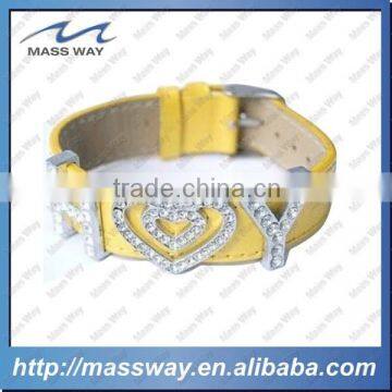 Customized Fashion Gifts Genuine Leather Bracelet With Skull Charm photo-6