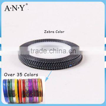 ANY Nail Beauty Curing DIY Nail Art Zebra Nail Decorative Tape Mix Color