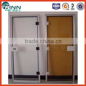 Offer OEM&ODM tempered glass sauna door dry steam and wet steam sauna glass door