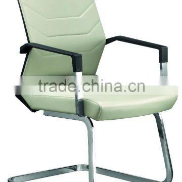 Modern leather chrome Base Office Chair for sale