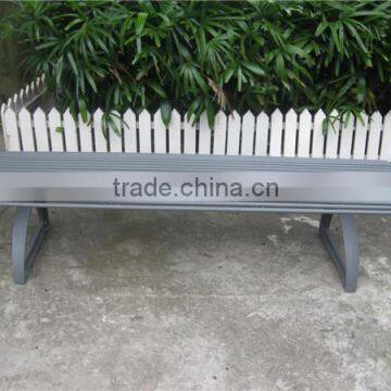 Backless cast iron benches with steel tube bench seating