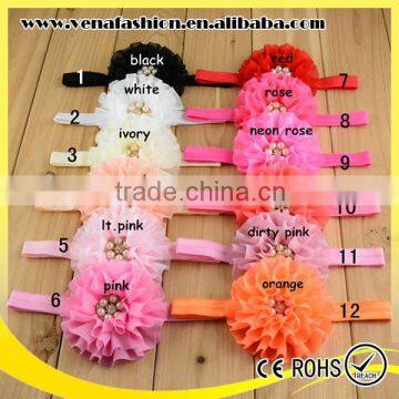 flower spanex stretch diamond babys nylon headbands