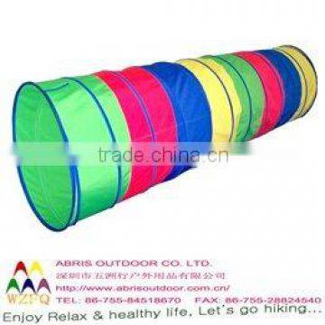 Fabric outdoor colorful dog play tunnel