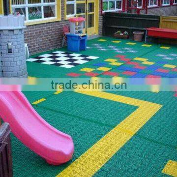 Multifunctional kindergarten playground floor with high quality