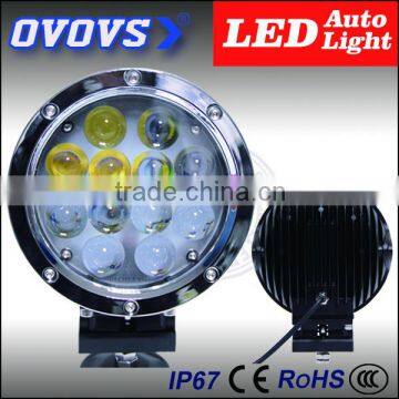 Hot sale Sliver 60w Led Driving Light Round Spot Beam Led Auto Light For Atv, Suv