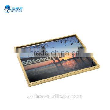 A0/A1/A2/A3/A4 round corner/mitred corner aluminum black snap frame silver poster frame