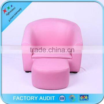 Kids PU Leather Tub Chair Ottoman Set