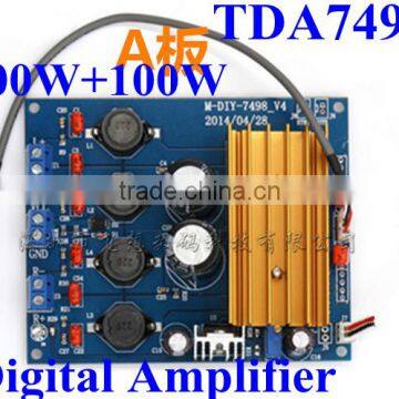 TDA7498 Digital Audio Power Amplifier Circuit Board HIFI CLASS D better than TA2020 100W+100W for active speaker with LM317