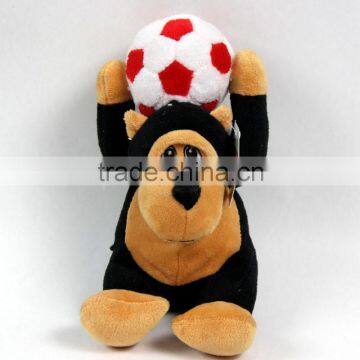 Luckiplus Cute Plush Doll Soft High Quality Soccer Monkey Toy For Boy and Girl